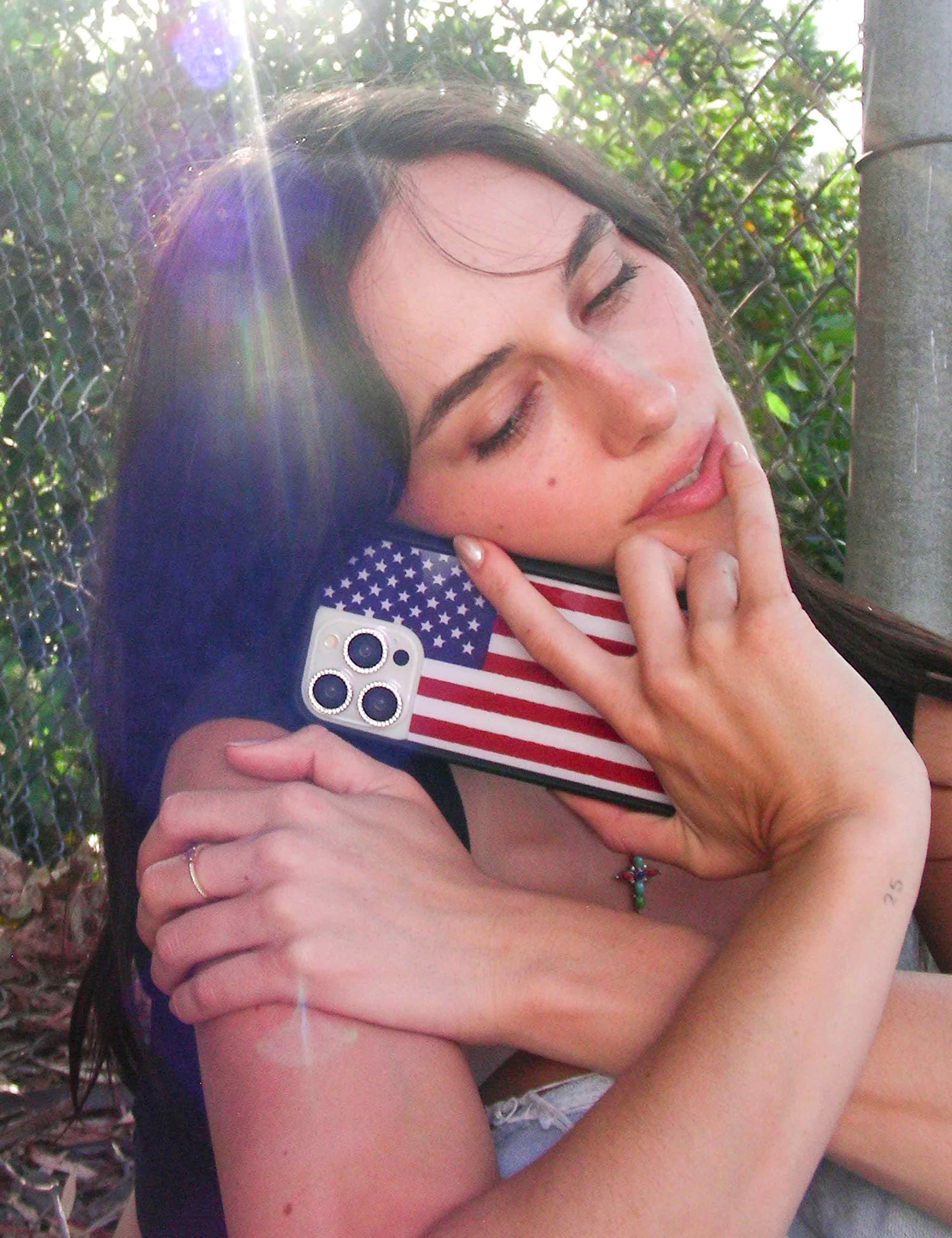 Wildflower American Flag iPhone Case