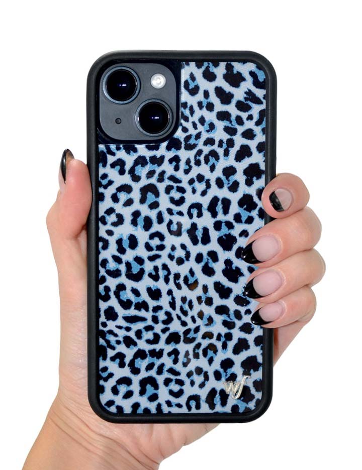 Wildflower Meow | Blue iPhone Case