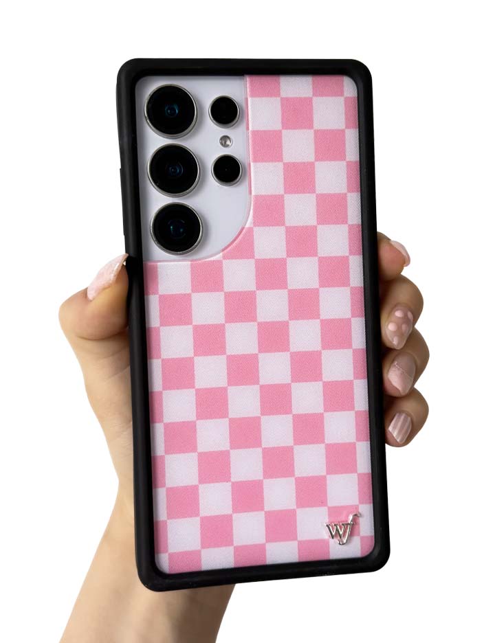Wildflower Checkers | Pink Samsung Galaxy Case