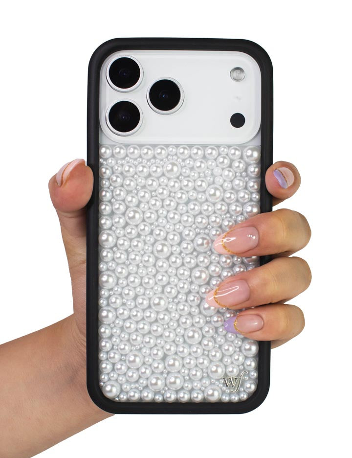 Wildflower Pearl | White iPhone Case