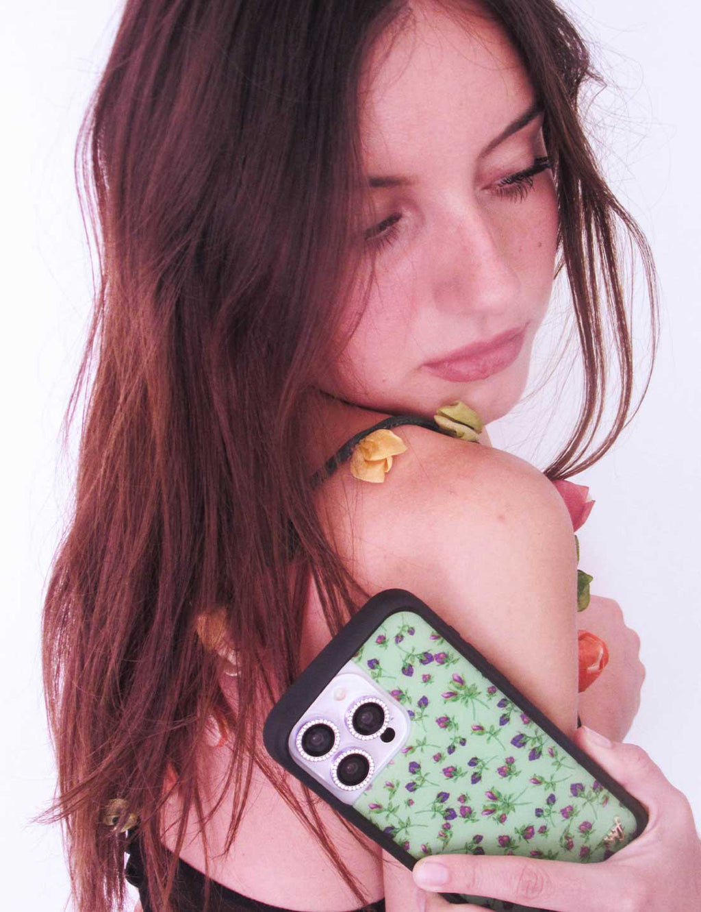 Wildflower Posie Rosie | Purple iPhone Case