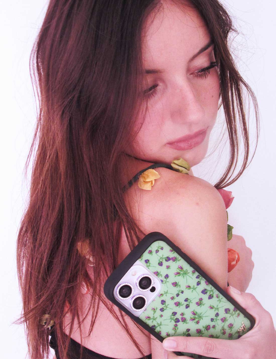 Wildflower Posie Rosie | Purple iPhone Case
