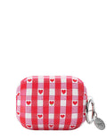 Wildflower Red Gingham Hearts AirPods Case