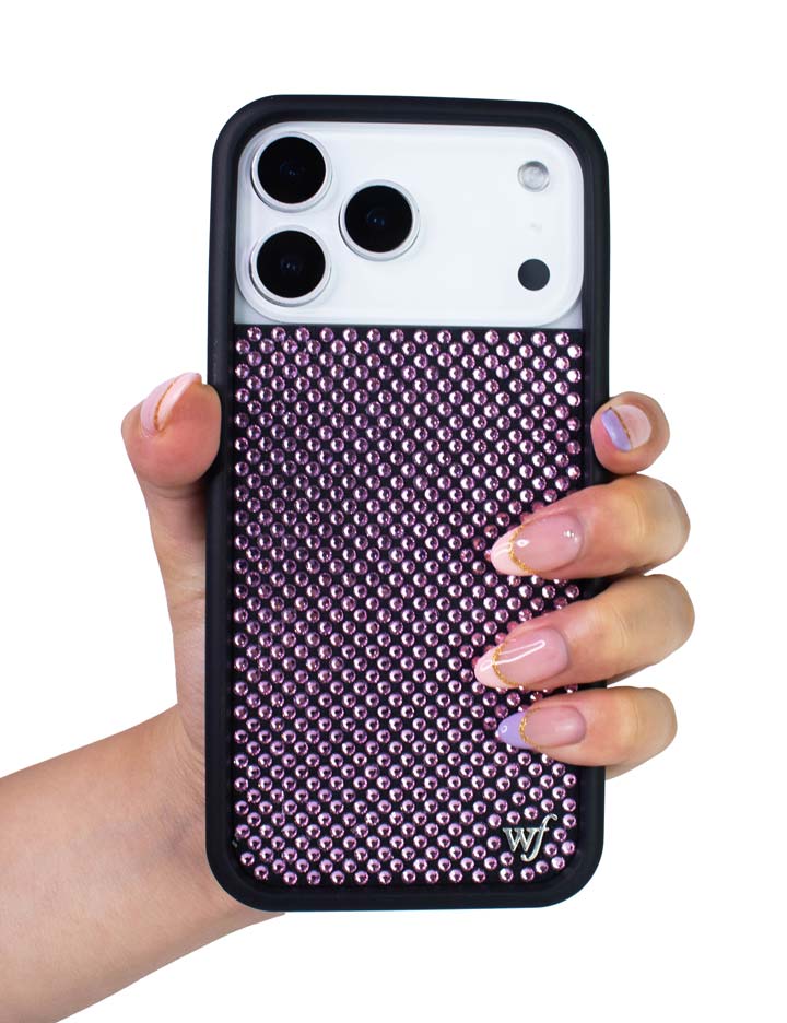 Wildflower Rhinestone iPhone Case | Pink