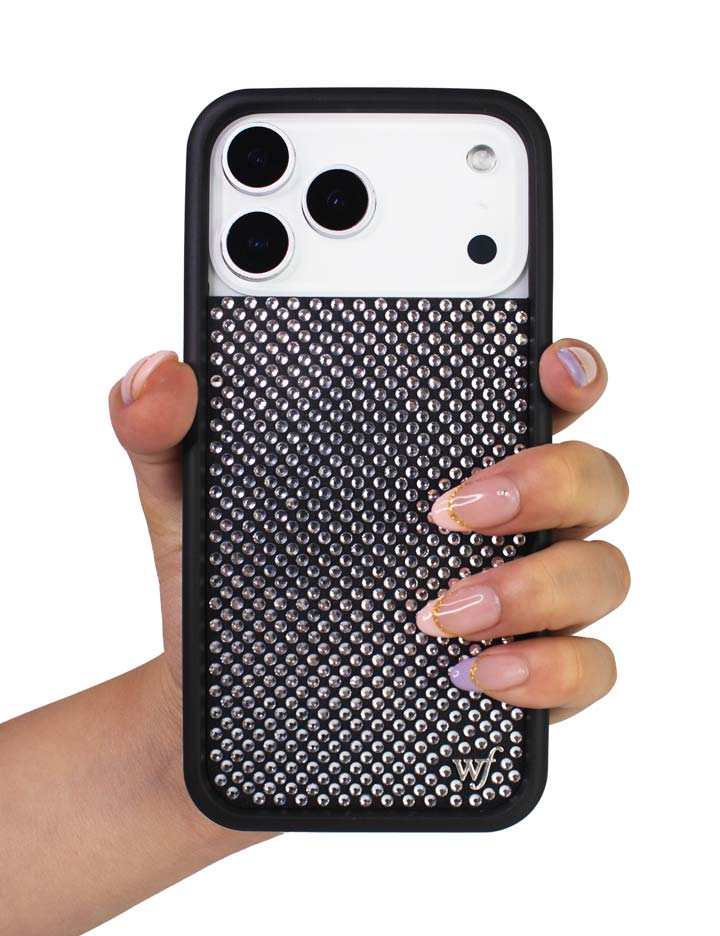 Wildflower Rhinestone iPhone Case | White