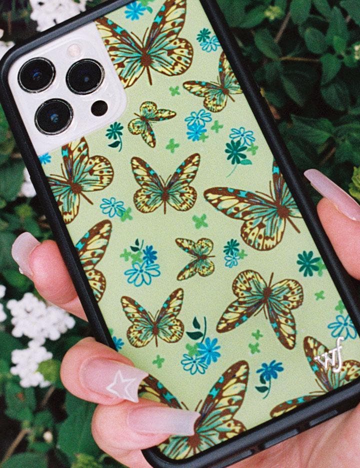 Wildflower Butterfly | Sage iPhone Case