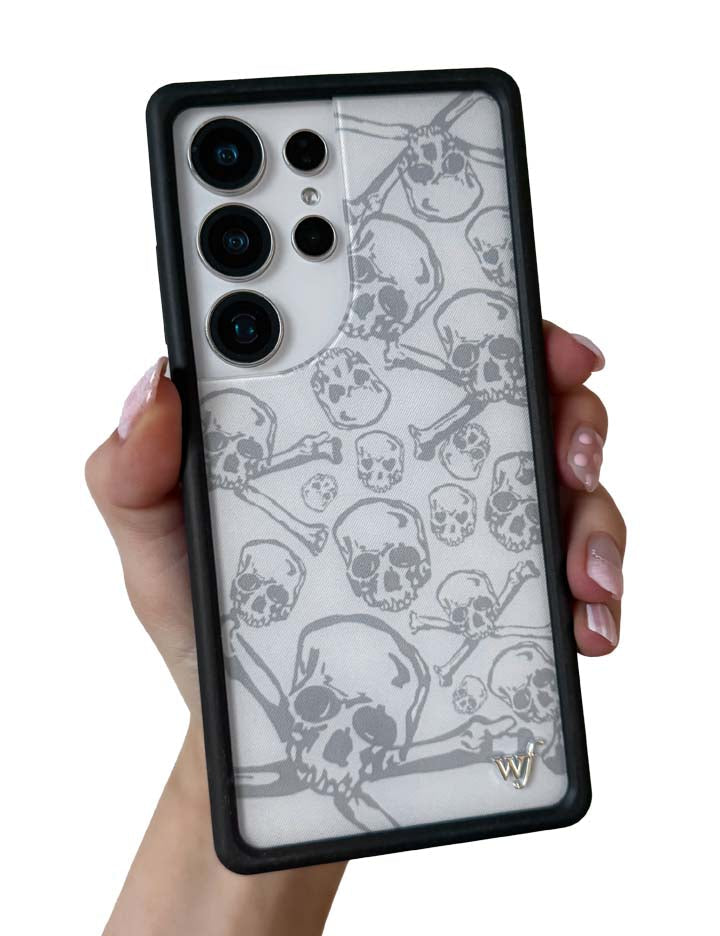 Wildflower Skull Girl Samsung Galaxy Case