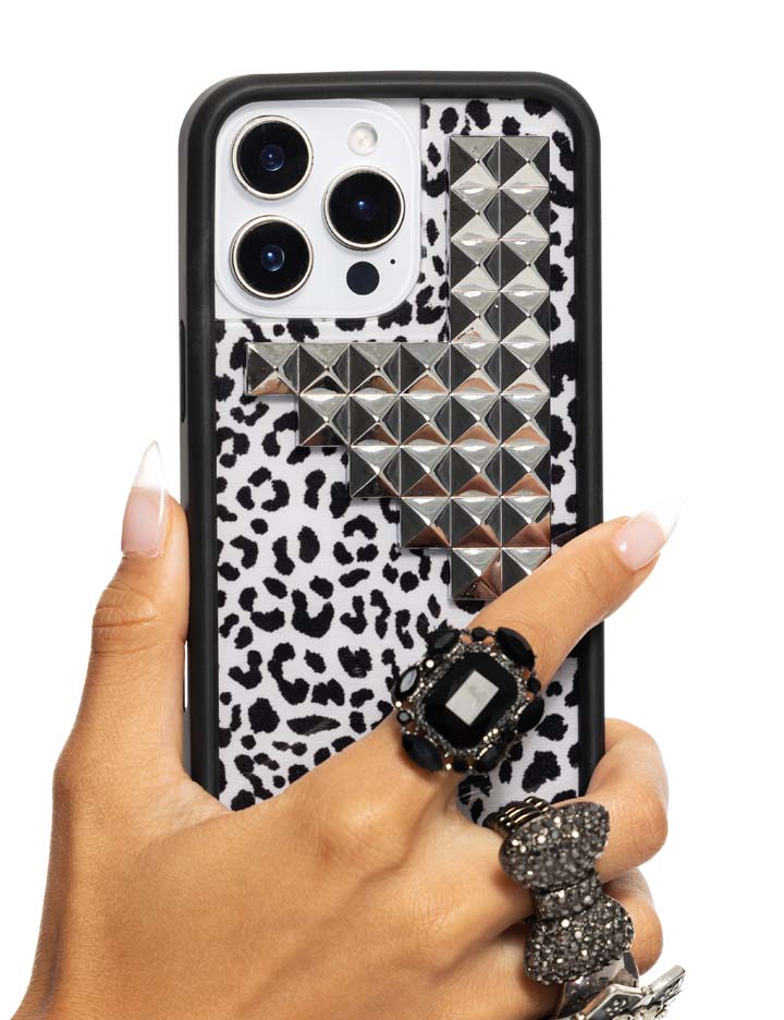Wildflower Snow Meow Stud iPhone Case
