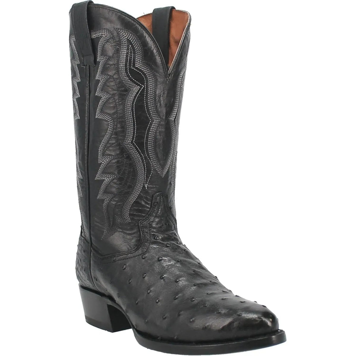 Tempe - Mens Ostrich Leather Cowboy Boots by Dan Post