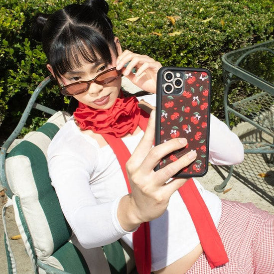 Wildflower Chocolate Cherries iPhone Case