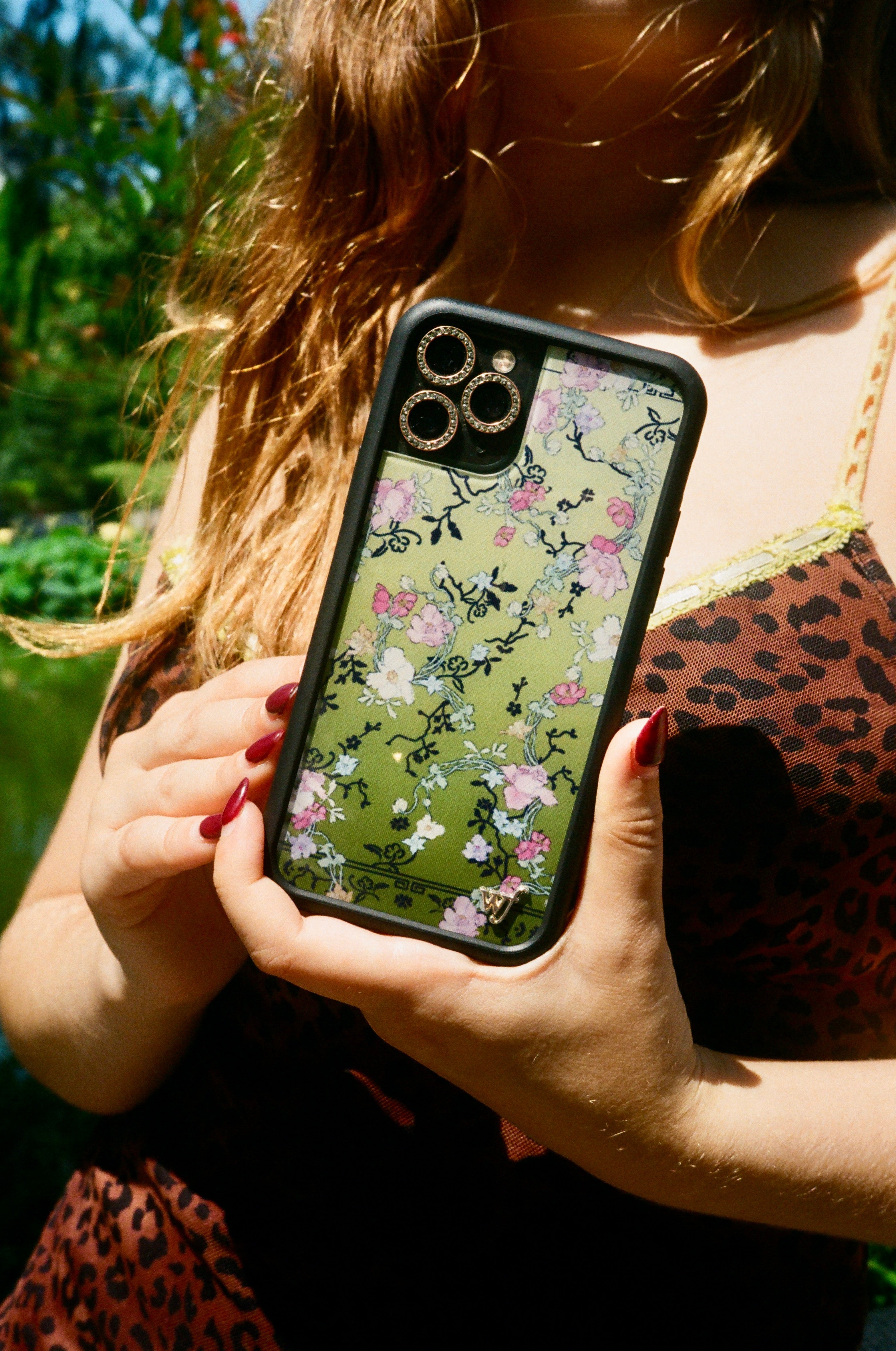 Wildflower Gallery Girlie Green iPhone Case
