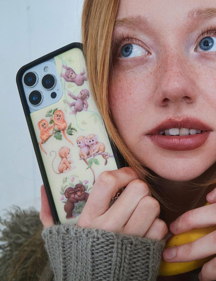 Wildflower Monkey Biz iPhone Case