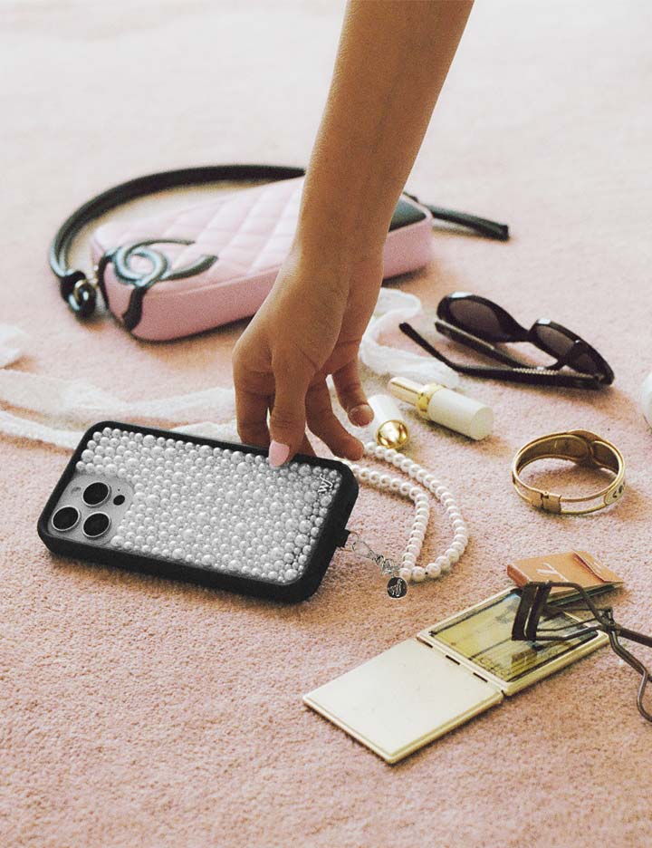 Wildflower Pearl | White iPhone Case
