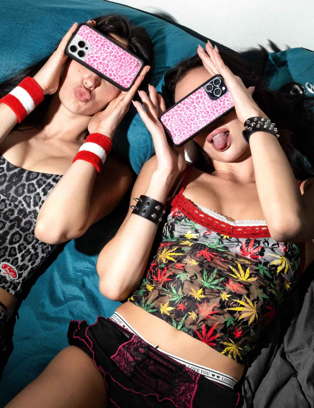 Wildflower Meow | Pink iPhone Case