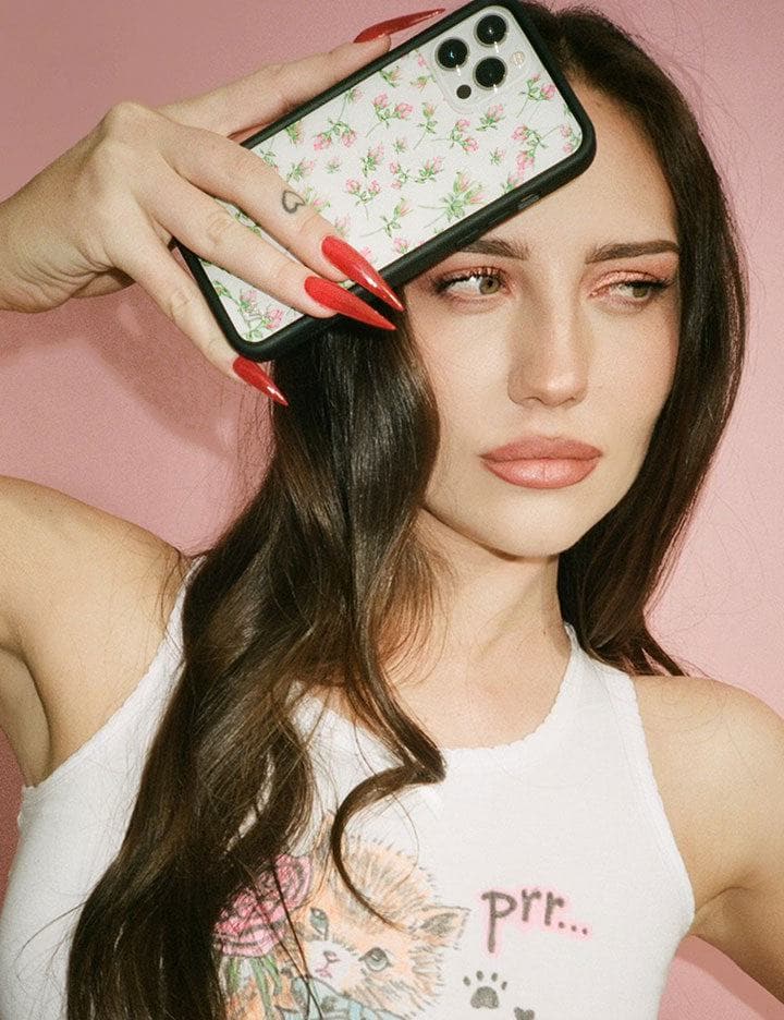Wildflower Posie Rosie | Pink iPhone Case