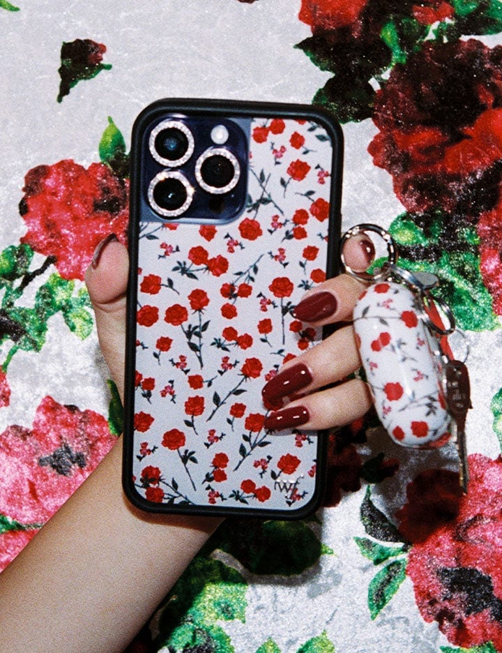 Wildflower Red Roses AirPods Case