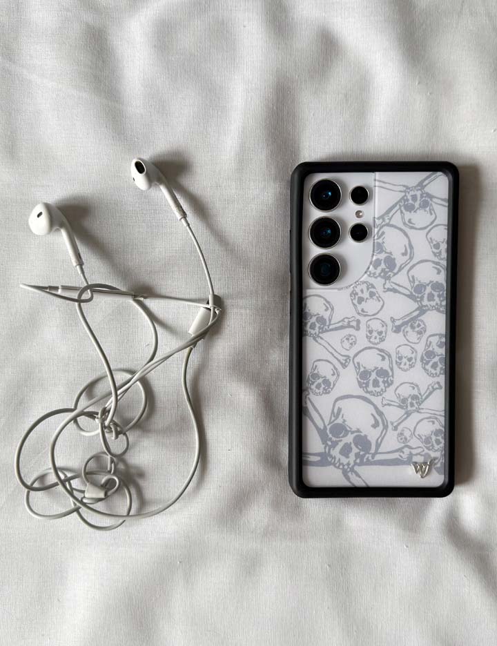 Wildflower Skull Girl Samsung Galaxy Case
