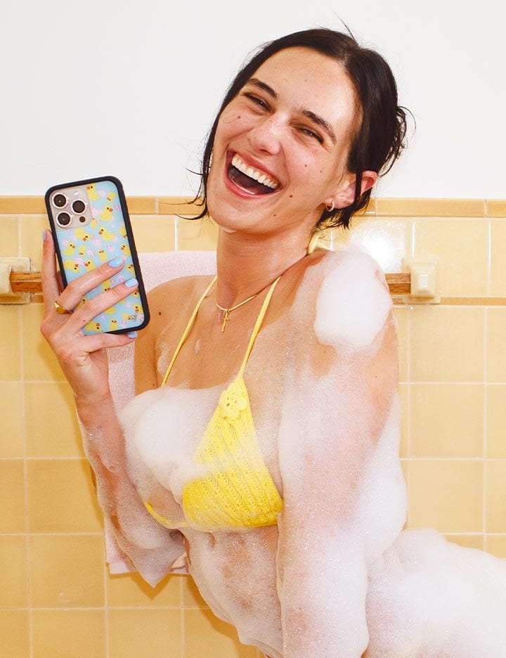 Wildflower What the Duck iPhone Case
