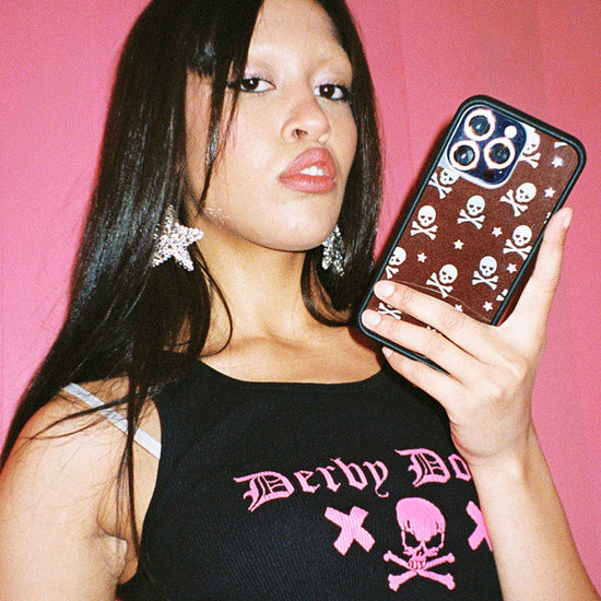 Wildflower Cross Bones iPhone Case