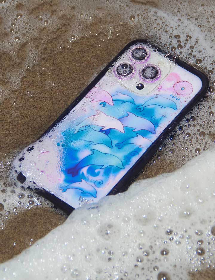 Wildflower Dolphin Dreams iPhone Case