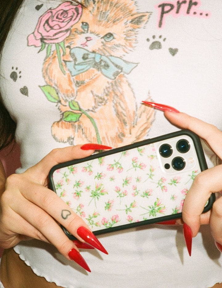 Wildflower Posie Rosie | Pink iPhone Case