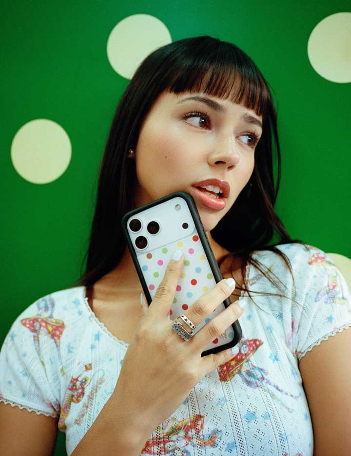 Wildflower Confetti Polka Dots iPhone Case