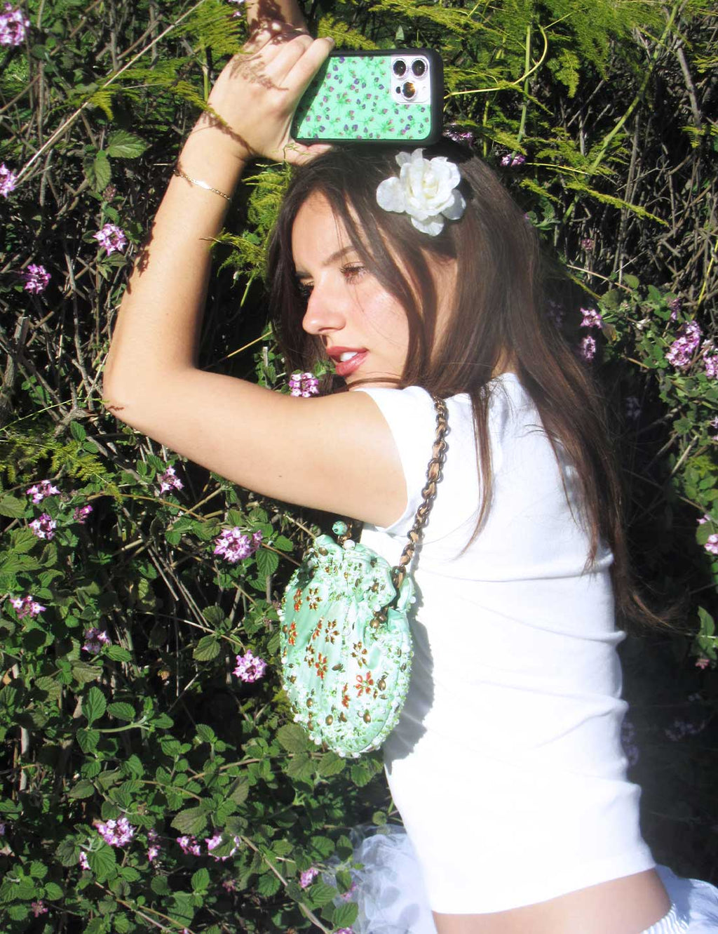 Wildflower Posie Rosie | Purple iPhone Case