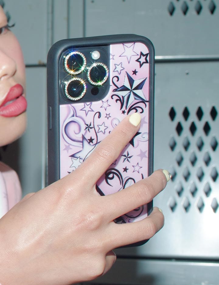 Wildflower Star Tattoo iPhone Case