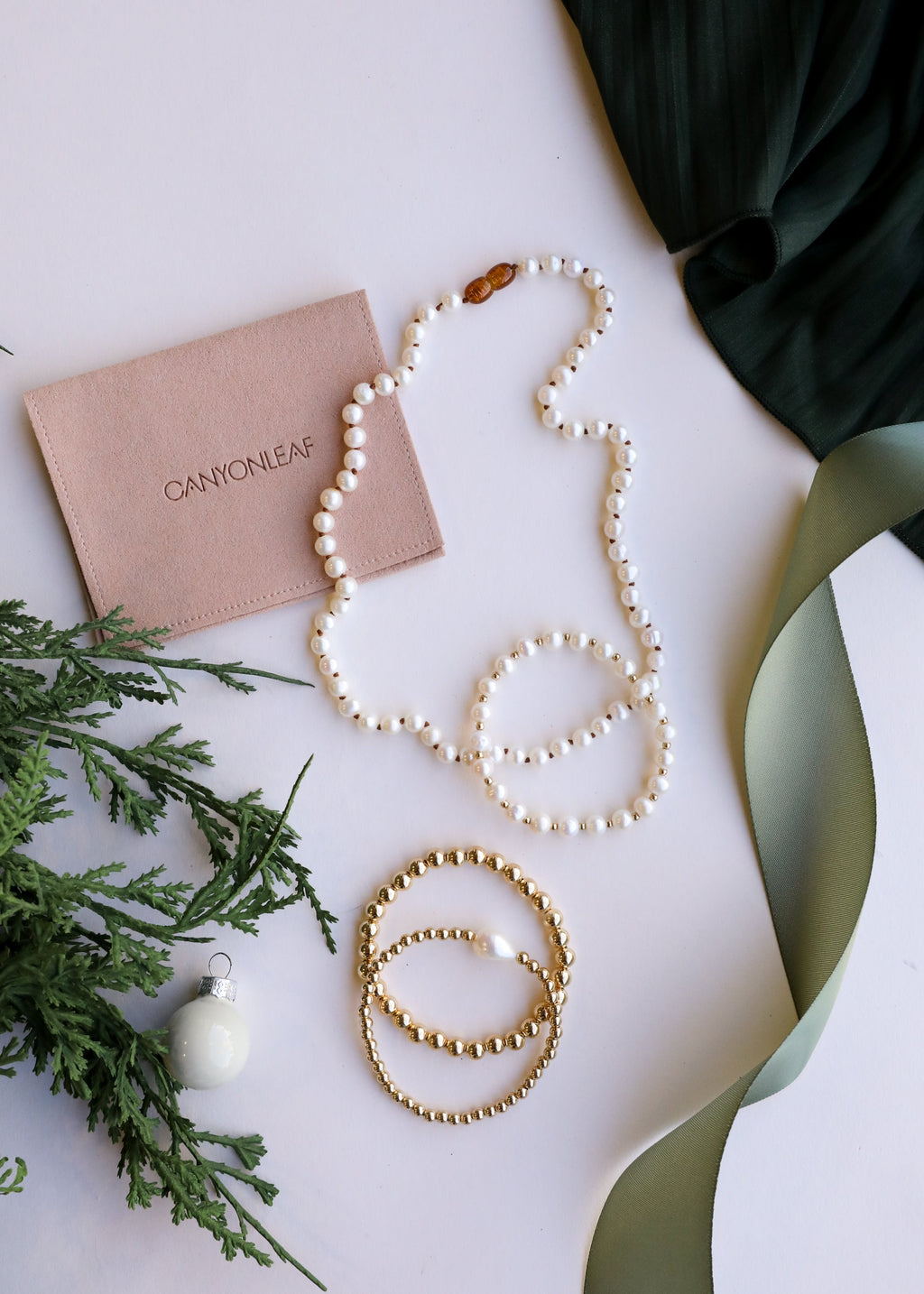 CanyonLeaf Pure Gemstone + Pearl || Necklace