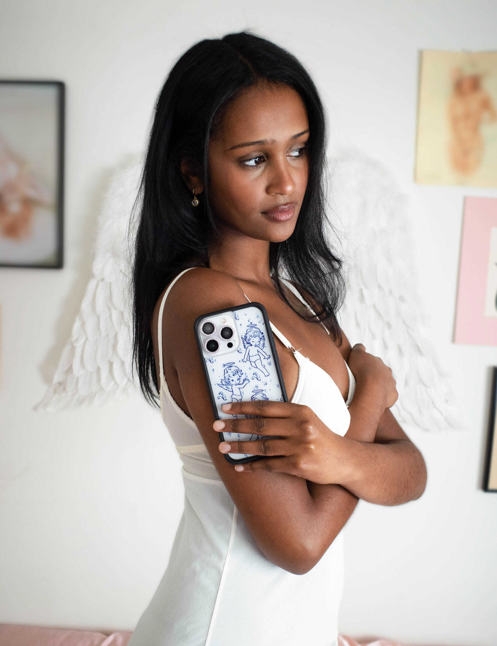 Wildflower Cherubs iPhone Case