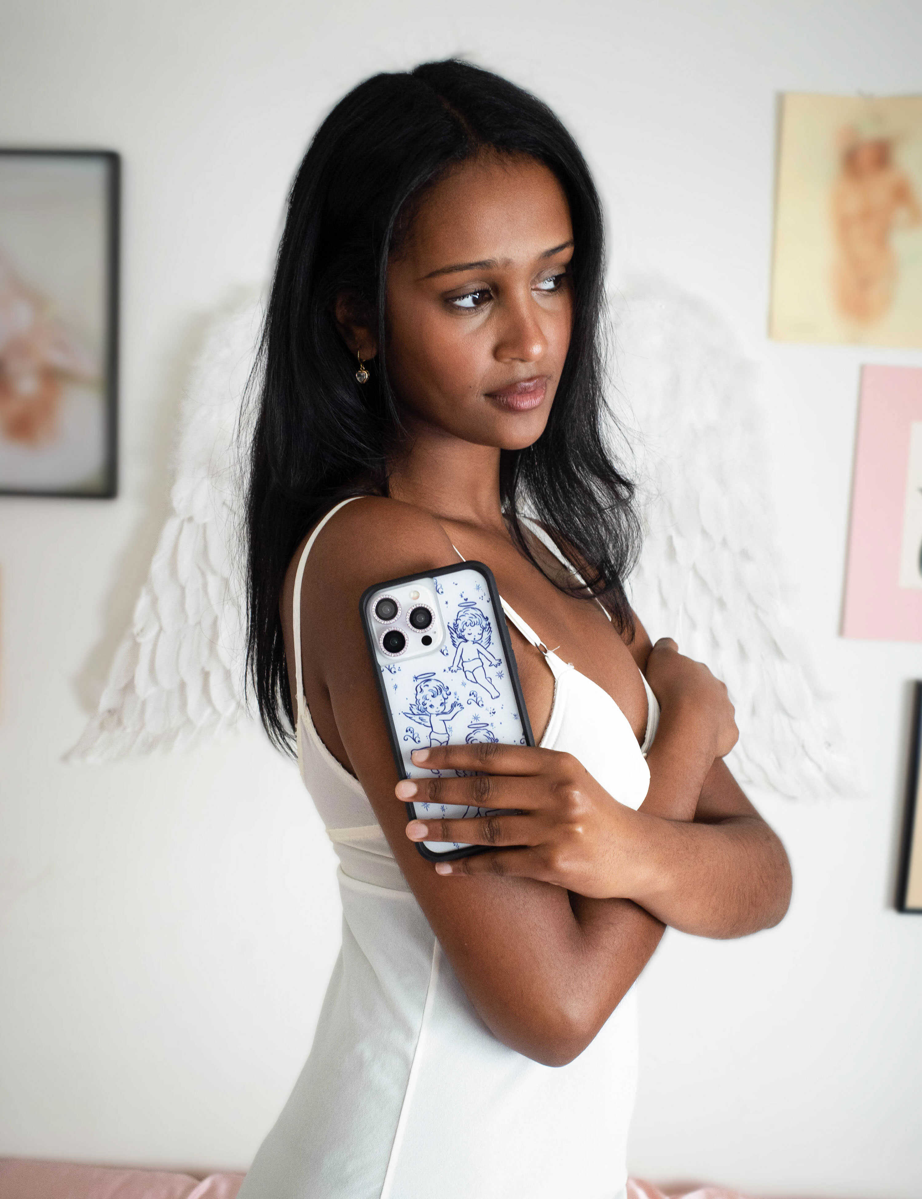 Wildflower Cherubs iPhone Case