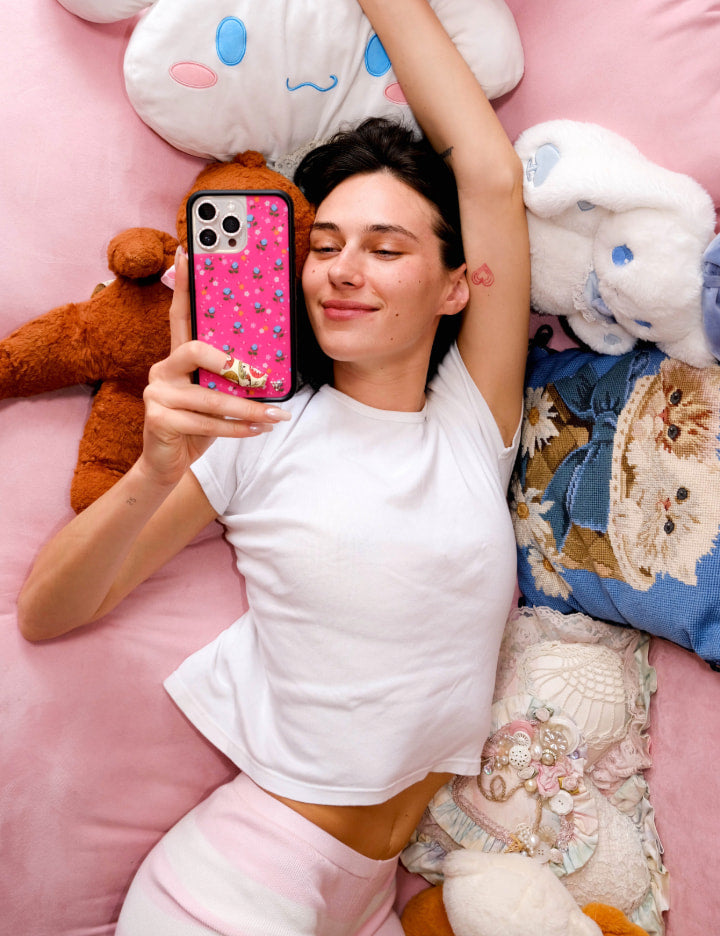 Wildflower Pink Dainty Florals iPhone Case