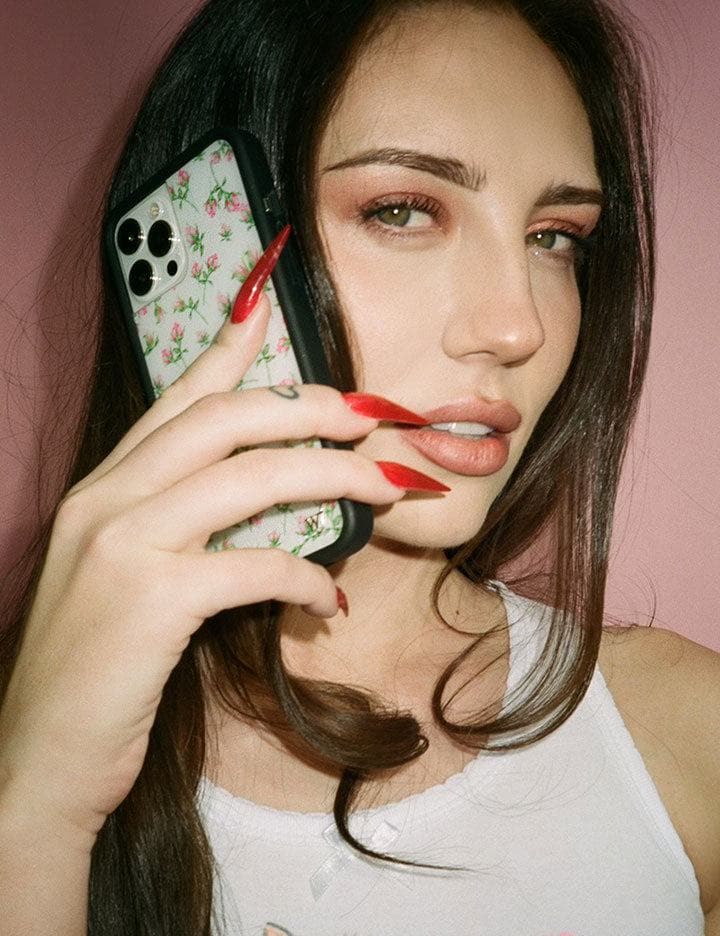 Wildflower Posie Rosie | Pink iPhone Case