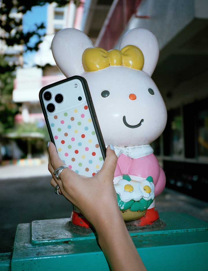 Wildflower Confetti Polka Dots iPhone Case