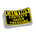 Contents Under Pressure Hard Hat Decal