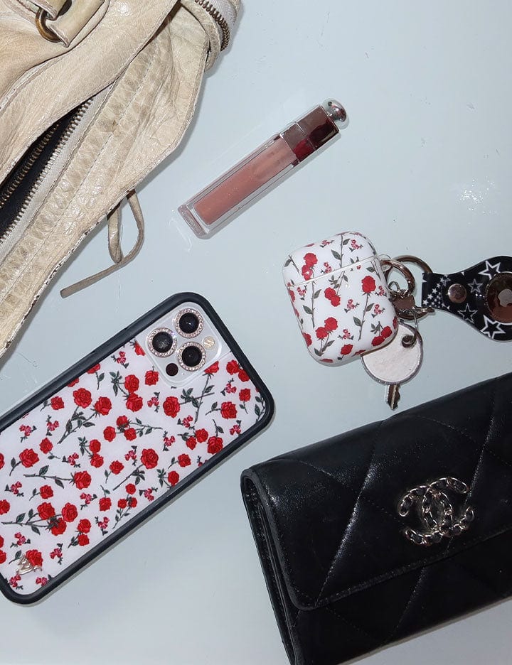 Wildflower Red Roses AirPods Case