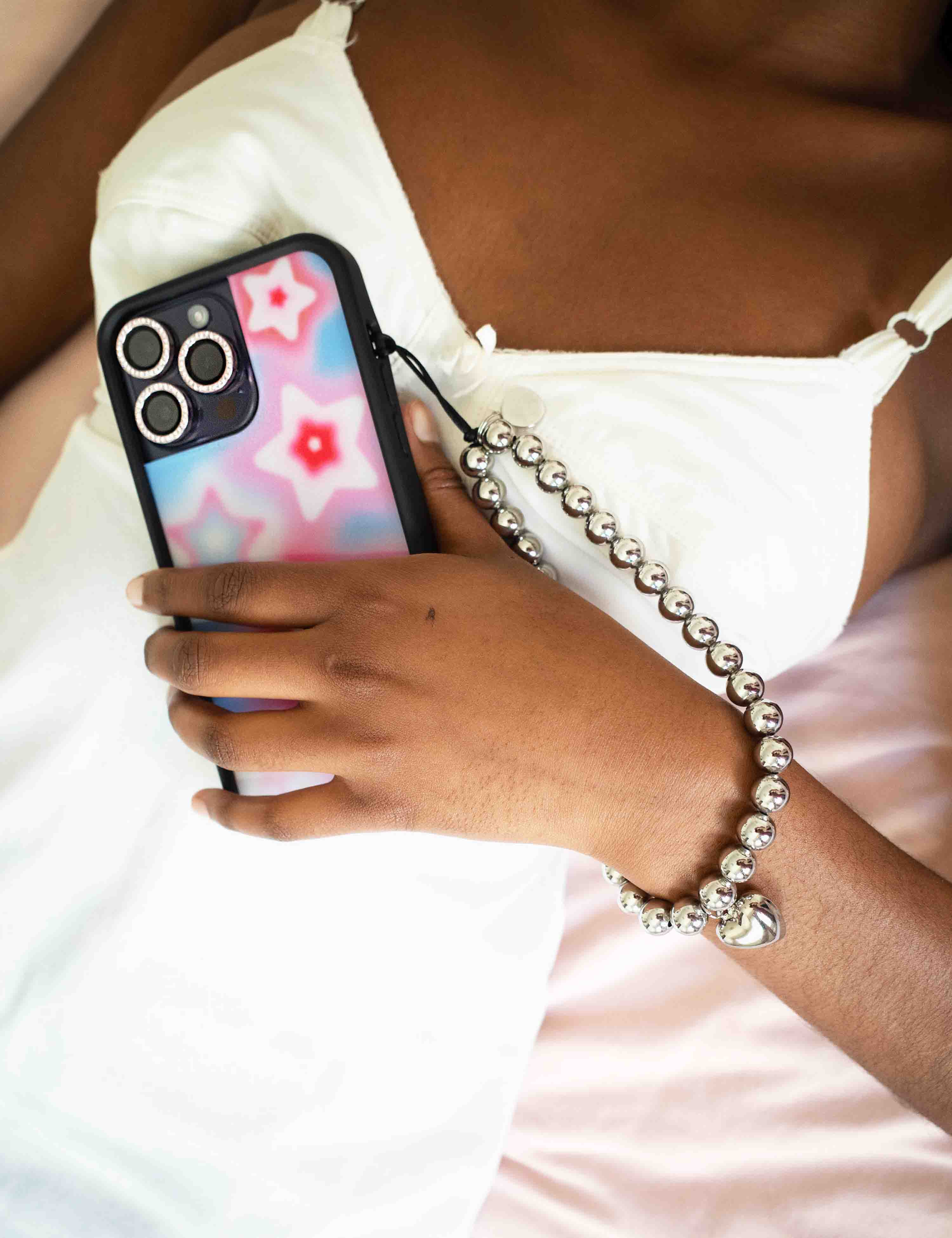 Wildflower Chrome Wristlet