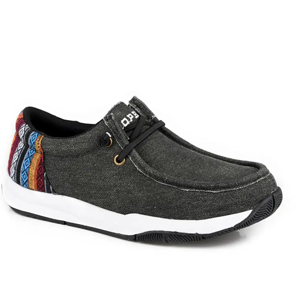 Roper Clearcut Low Aztec Slip-On (Black)- Women's Fashion Sneaker