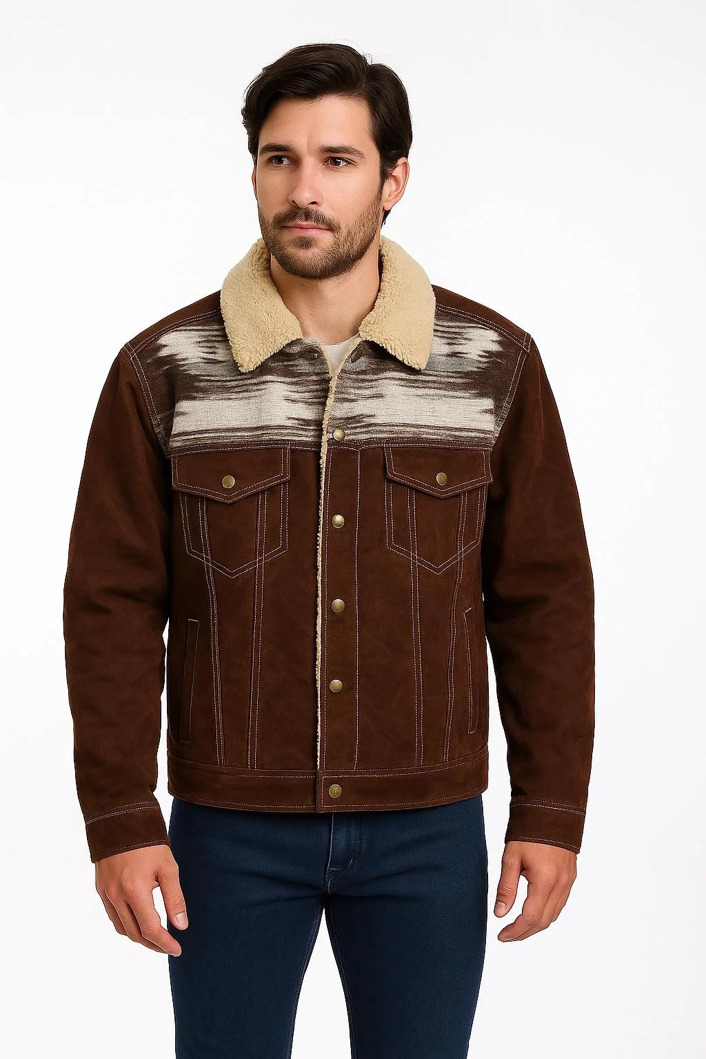 Scully 1015 Boar - Men's Suede Jean Jacket