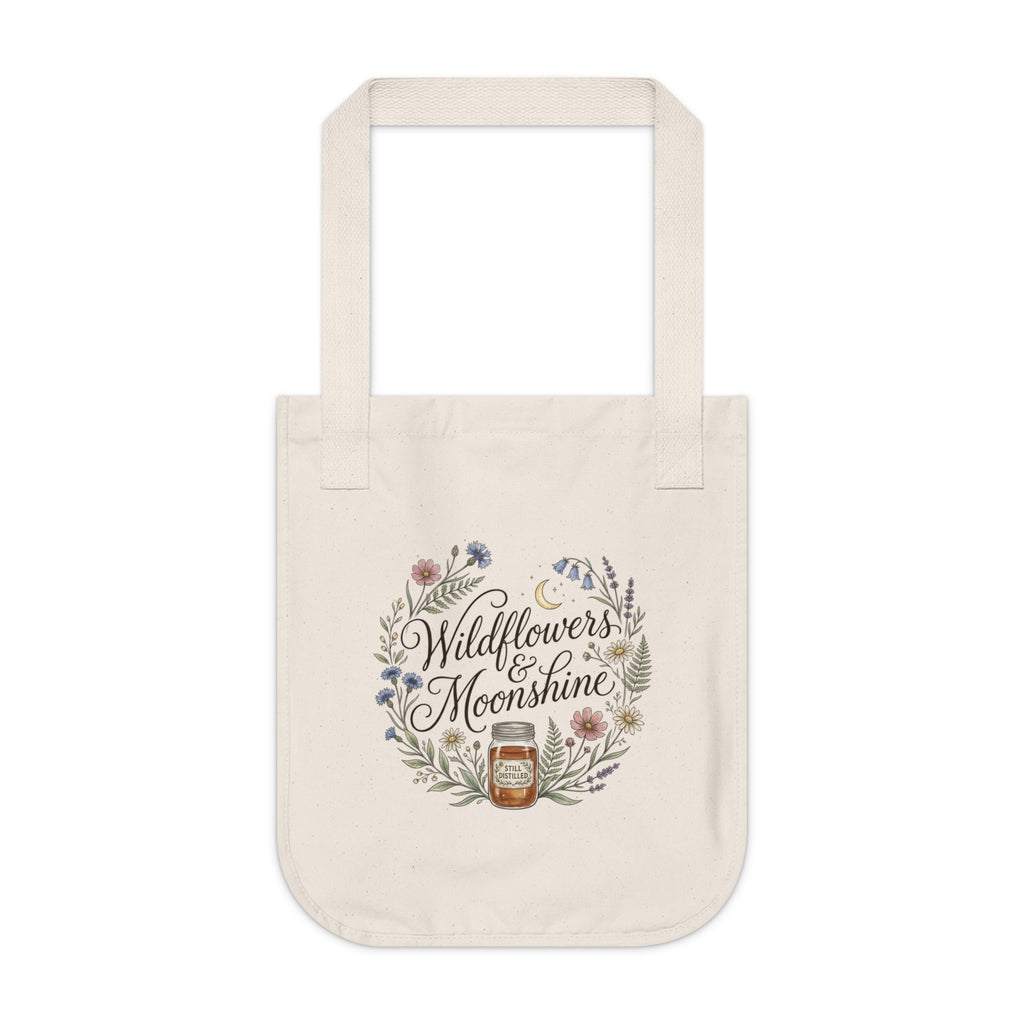 Wildflowers & Moonshine Organic Canvas Tote Bag - Wild'n'Free Exclusive!