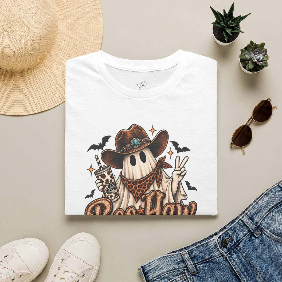 Boo-Haw Halloween Cowboy T-Shirt - Wild'n'Free American Exclusive!
