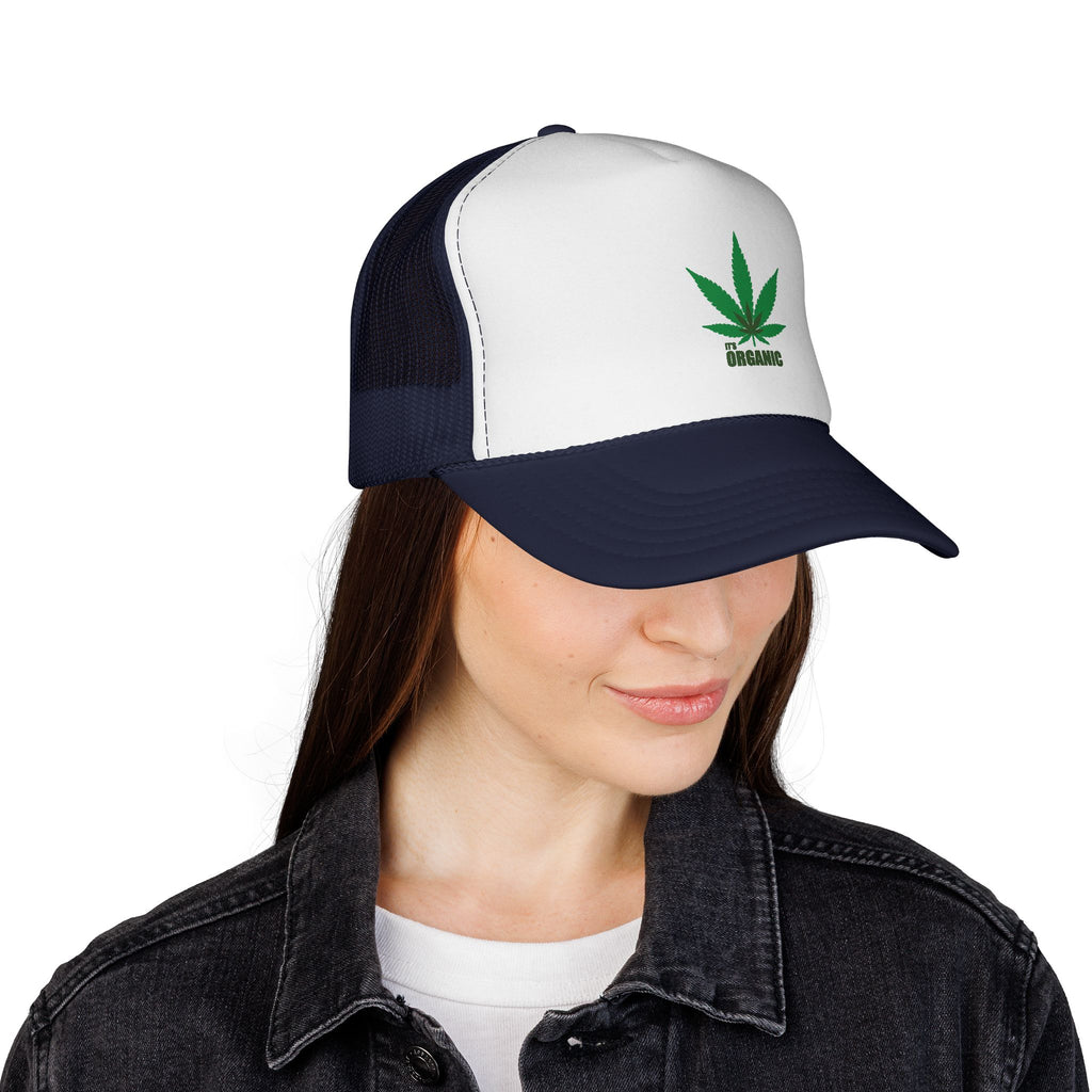 Wild'n'Free Marijuana Leaf Trucker Cap — 'It's Organic'