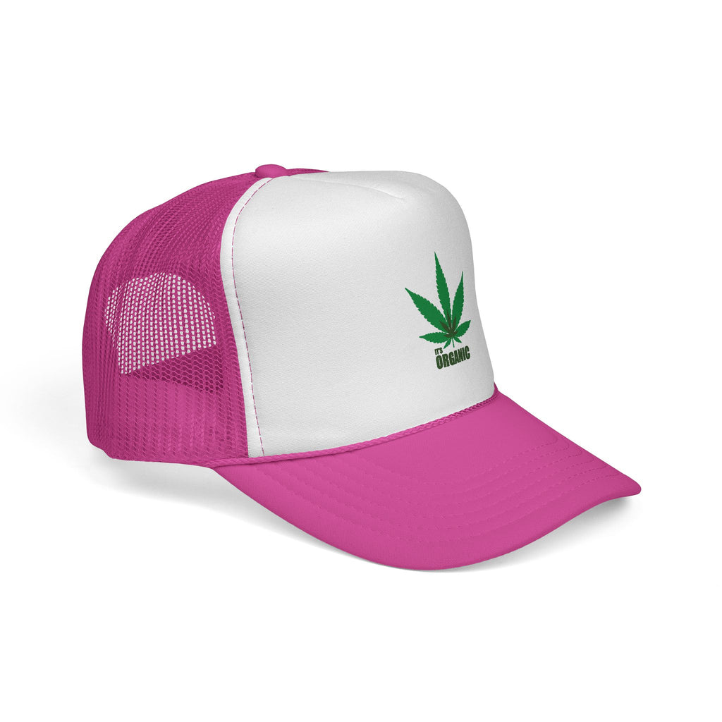 Wild'n'Free Marijuana Leaf Trucker Cap — 'It's Organic'
