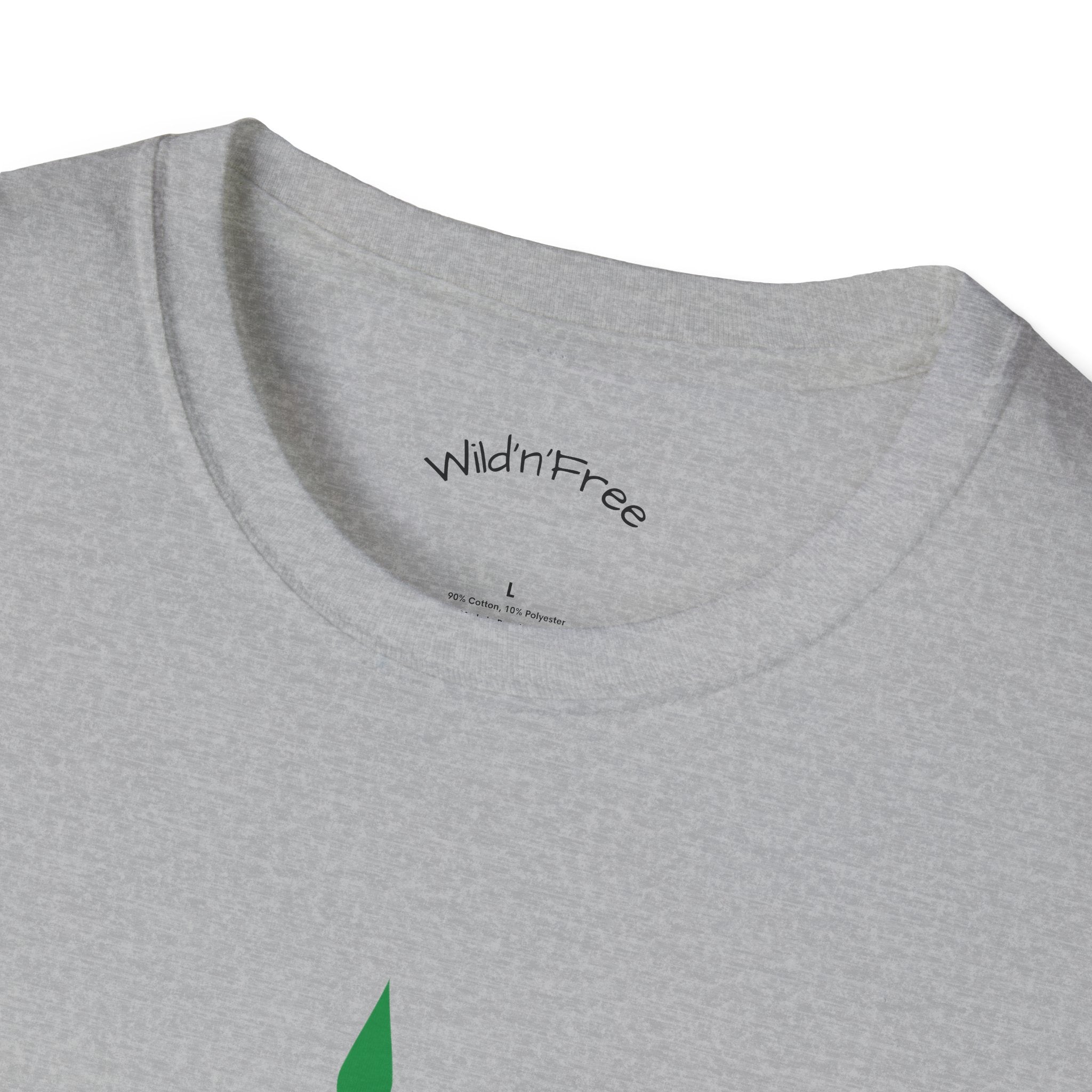 Wild'n'Free Cannabis Leaf T-Shirt – "It's Organic" Graphic Tee