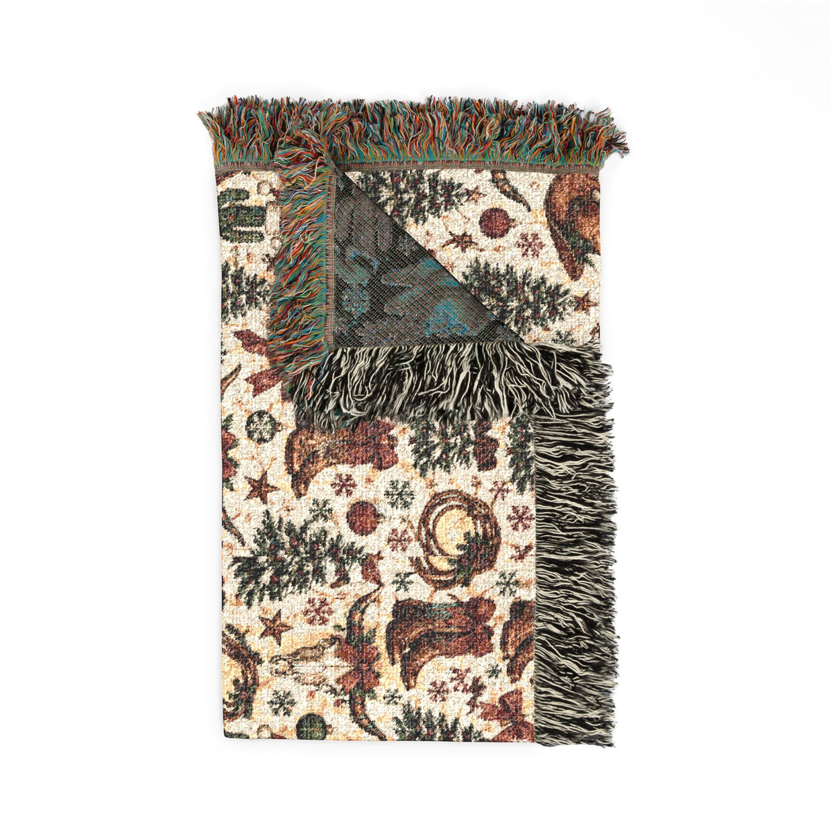 Cowboy Boots & Lassos Christmas Woven Blanket - Wild'n'Free American Exclusive