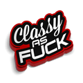 Classy AF Hard Hat Decal