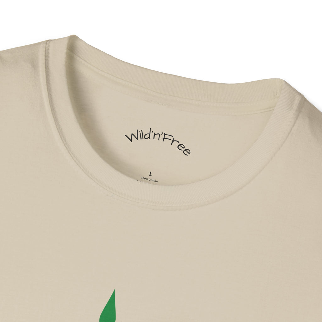 Wild'n'Free Cannabis Leaf T-Shirt – "It's Organic" Graphic Tee