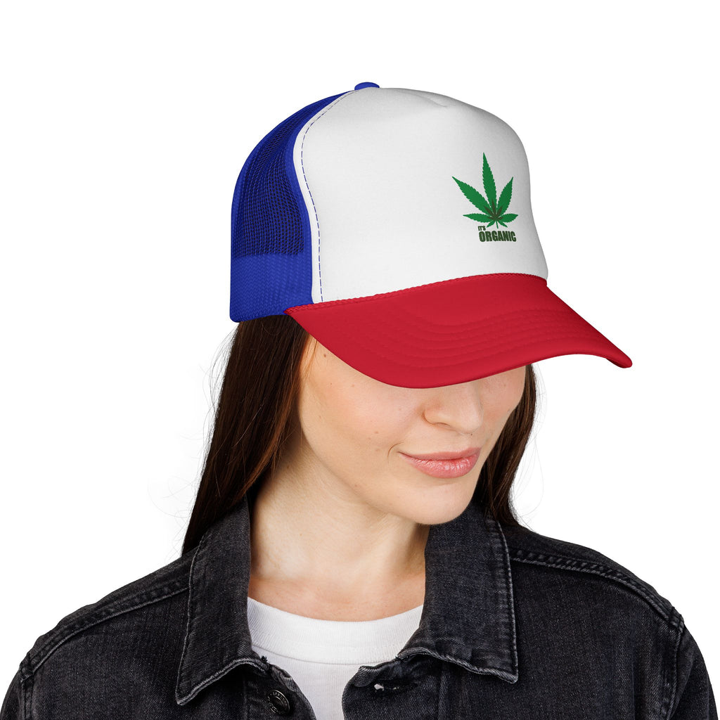 Wild'n'Free Marijuana Leaf Trucker Cap — 'It's Organic'