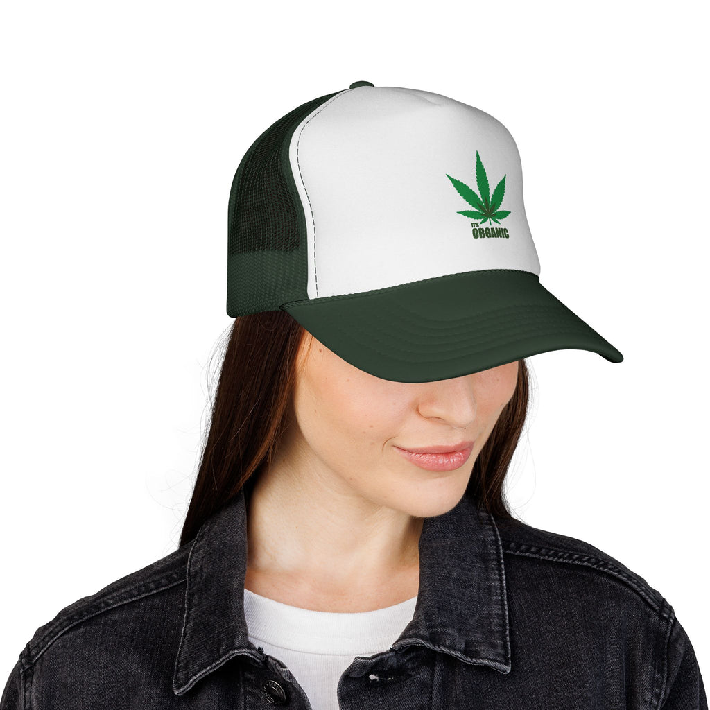 Wild'n'Free Marijuana Leaf Trucker Cap — 'It's Organic'