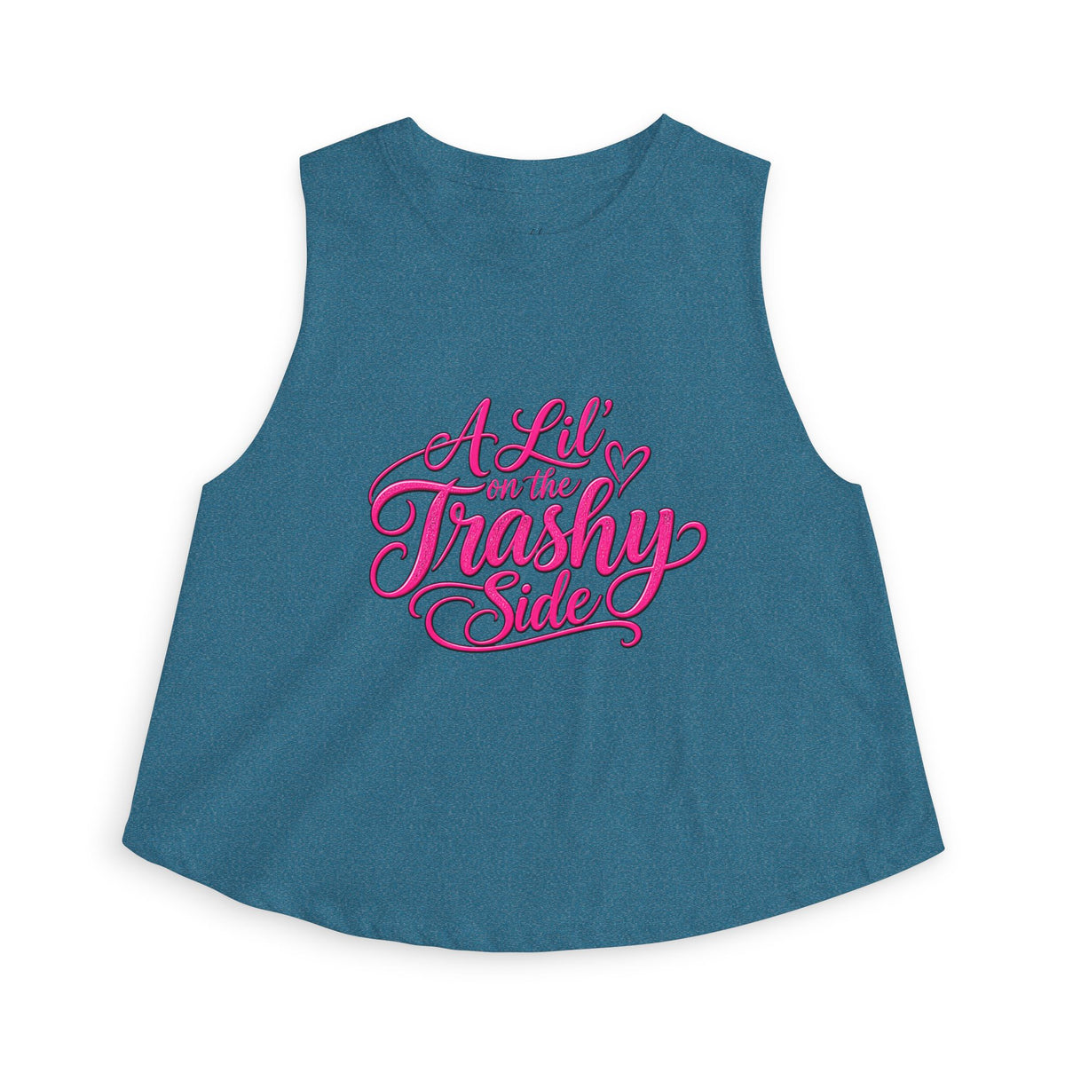 Crop Top - "A Lil' on the Trashy Side" Pink Script - Wild'n'Free American Exclusive!